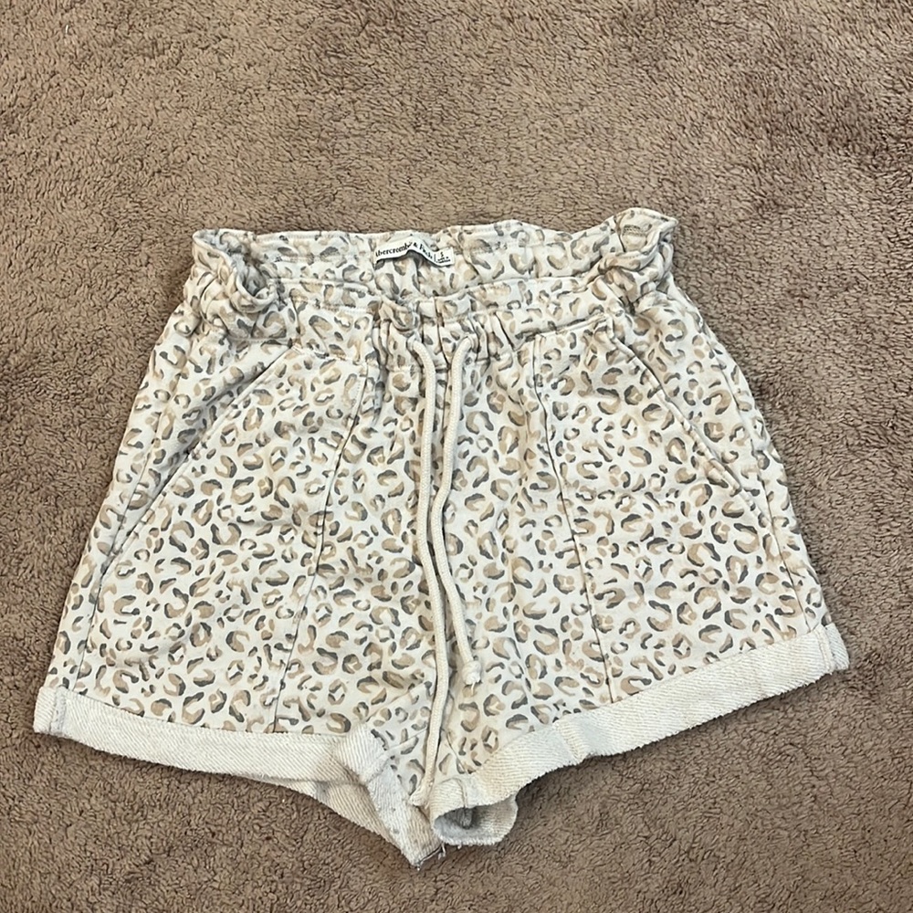 Abercrombie and Fitch leopard shorts